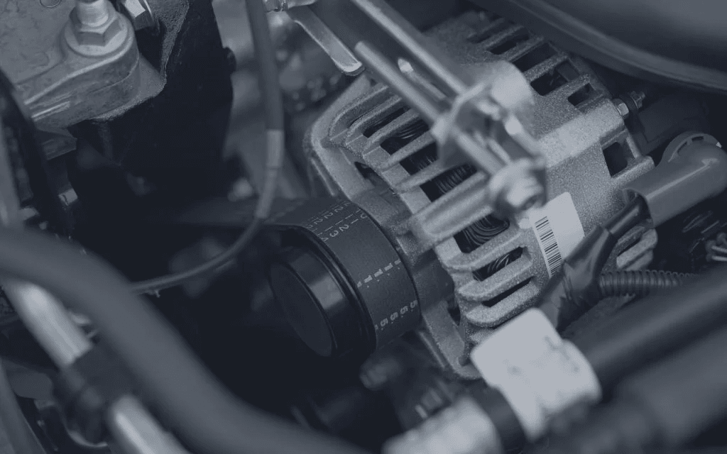 Detaliu tehnic din compartimentul motor